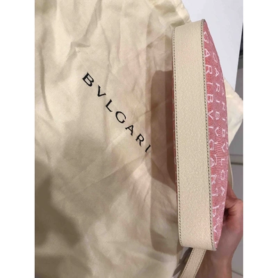 Pre-owned Bulgari Cloth Clutch Bag In Pink
