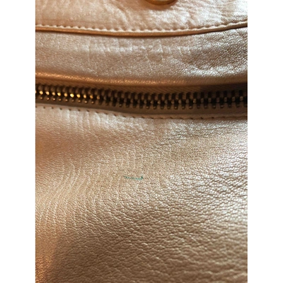 Pre-owned Etro Leather Handbag In Gold