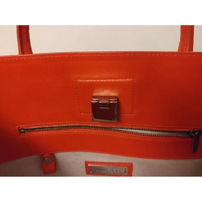Pre-owned Jimmy Choo Riley Leather Handbag In Red