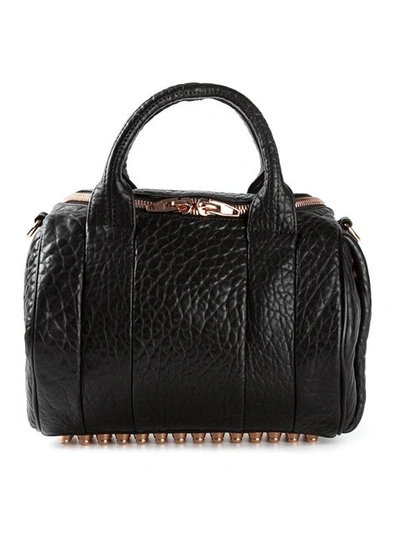 Alexander Wang Rockie Dumbo Leather Satchel - Black