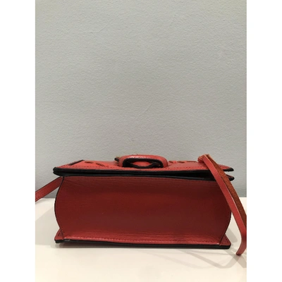 Pre-owned Loewe Red Leather Handbags