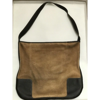 Pre-owned Loewe Handbag In Camel