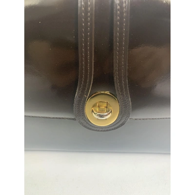 Pre-owned Gucci Leather Handbag In Brown