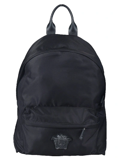 Shop Versace Medusa Head Applique Backpack