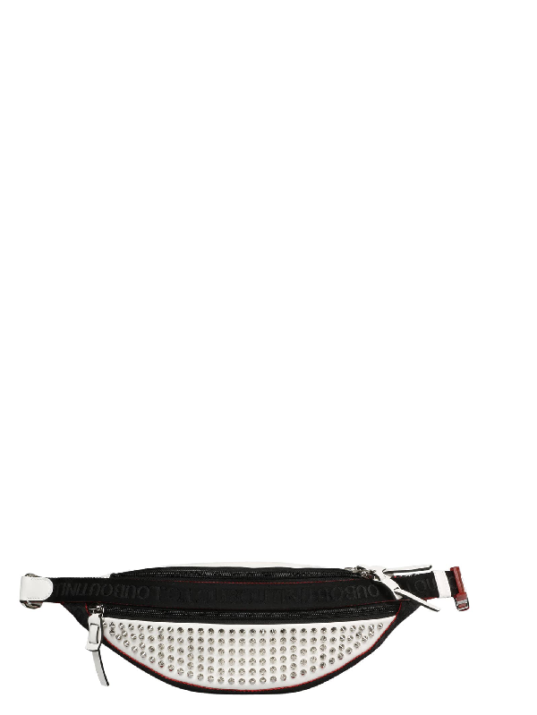 white leather waist bag