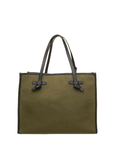 Shop Gianni Chiarini Tote Bag In Militare/corda