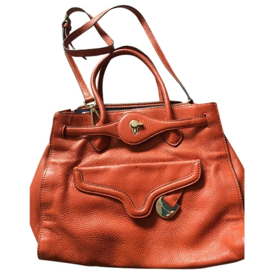 Pre-owned Cromia Orange Leather Handbag