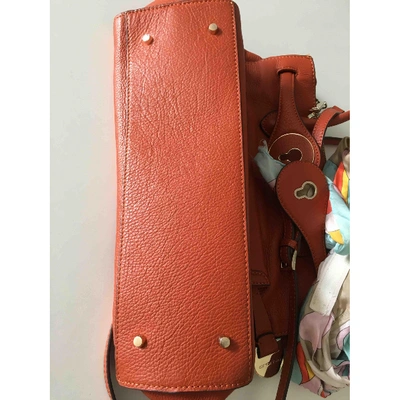 Pre-owned Cromia Orange Leather Handbag