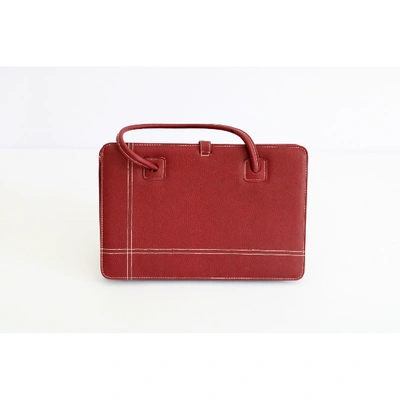 Pre-owned Pierre Balmain Tote In Red