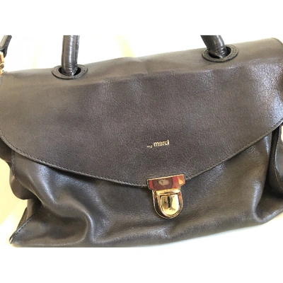 Pre-owned Merci Grey Leather Handbag