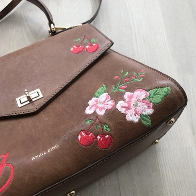 Pre-owned Anine Bing Leather Handbag In Brown