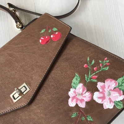 Pre-owned Anine Bing Leather Handbag In Brown