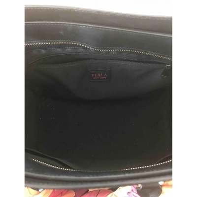 Pre-owned Furla Metropolis Black Leather Handbag