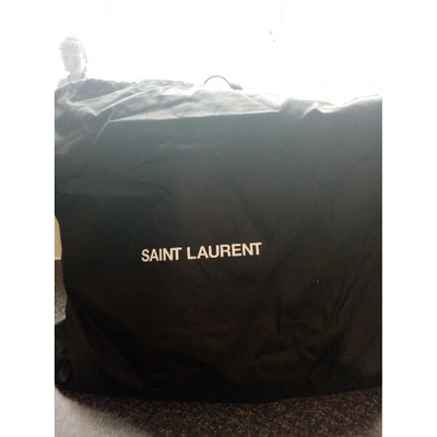 Pre-owned Saint Laurent Black Leather Backpacks