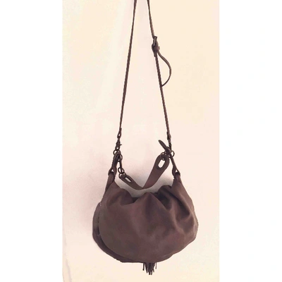 Pre-owned Gerard Darel Pom Bag Brown Leather Handbag