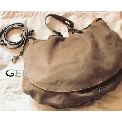 Pre-owned Gerard Darel Pom Bag Brown Leather Handbag