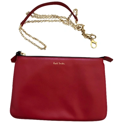 Pre-owned Paul Smith Leather Handbag In Red
