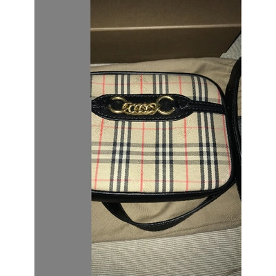 Pre-owned Burberry Beige Cloth Clutch Bag