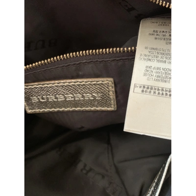 Pre-owned Burberry Leather Crossbody Bag In Gold