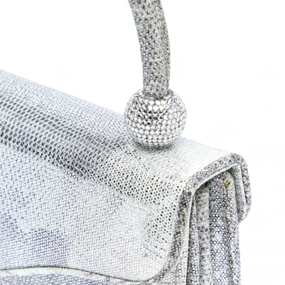 Pre-owned Judith Leiber Silver Leather Handbag