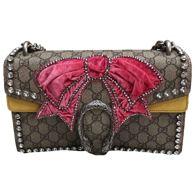 Pre-owned Gucci Dionysus Beige Cloth Handbag