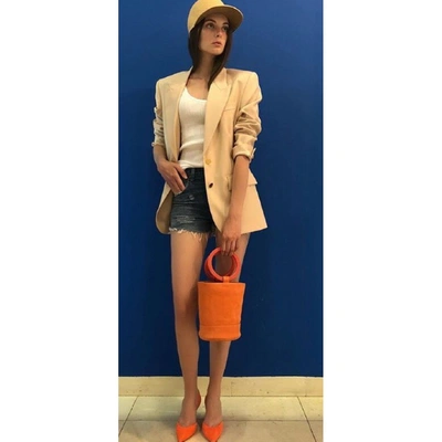 Pre-owned Simon Miller Medium Bonsai Handbag In Orange