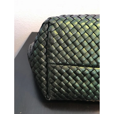 Pre-owned Bottega Veneta Leather Handbag In Metallic