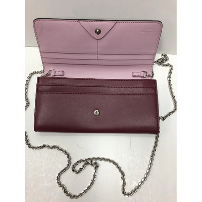 Pre-owned Fendi Leather Handbag In Red