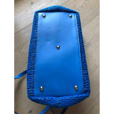 Pre-owned Zanellato Blue Cotton Handbag