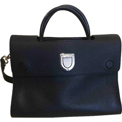 Pre-owned Dior Ever Leather Handbag In Black