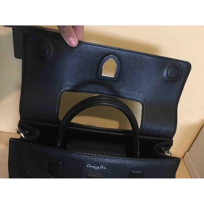 Pre-owned Dior Ever Leather Handbag In Black