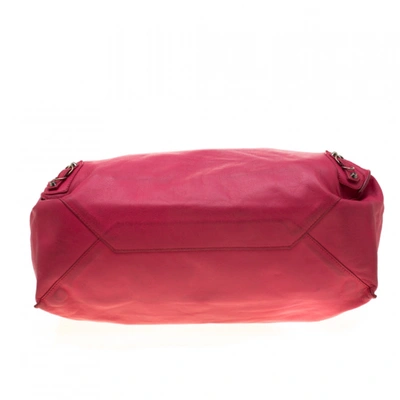 Pre-owned Balenciaga Papier Pink Leather Handbag