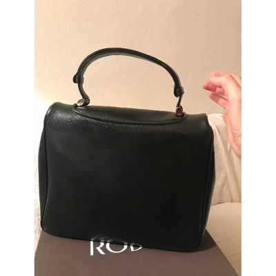 RODO Pre-owned Leather Handbag In Black