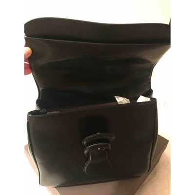 Pre-owned Rodo Leather Handbag In Black