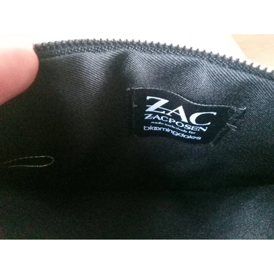 Pre-owned Zac Posen Black Leather Clutch Bag