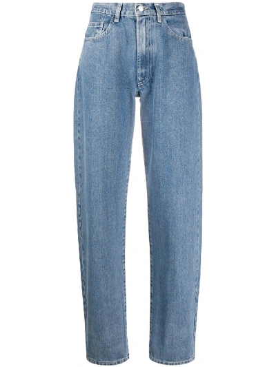 Shop Sunnei High-waist Straight Jeans In Blue