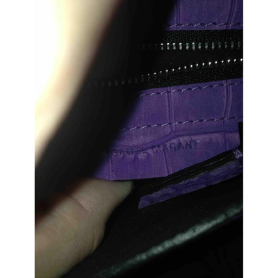 Pre-owned Isabel Marant Purple Leather Clutch Bag