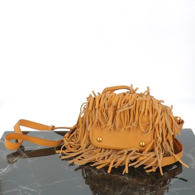 Pre-owned Saint Laurent Emmanuelle Beige Leather Handbag