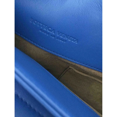 Pre-owned Bottega Veneta Olimpia Blue Leather Backpack