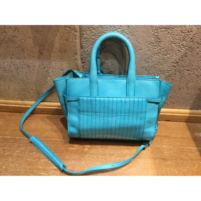 Pre-owned Zadig & Voltaire Candide Blue Leather Handbag