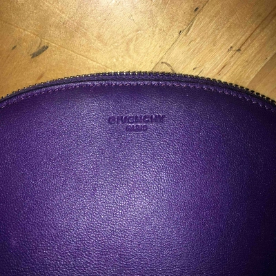 Pre-owned Givenchy Purple Leather Travel Bag