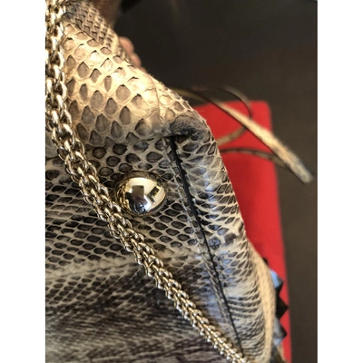 Pre-owned Valentino Garavani Beige Python Handbag