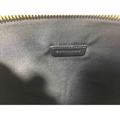 Pre-owned Burberry Black Leather Clutch Bag