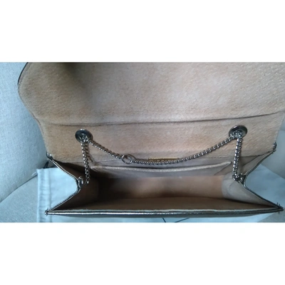Pre-owned Gina Leather Handbag In Gold