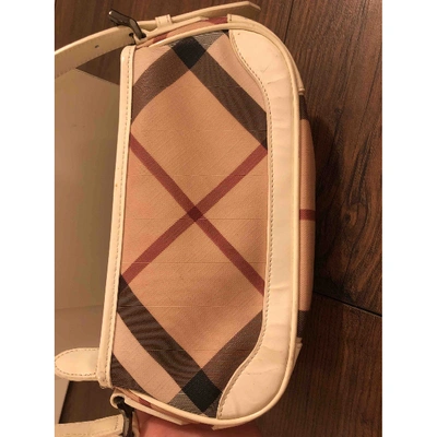 Pre-owned Burberry White Cloth Clutch Bag