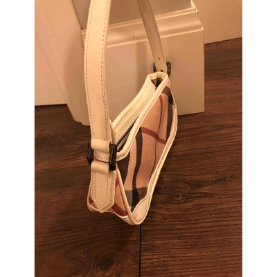 Pre-owned Burberry White Cloth Clutch Bag