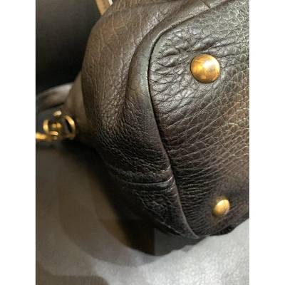 Pre-owned Miu Miu Black Leather Handbag