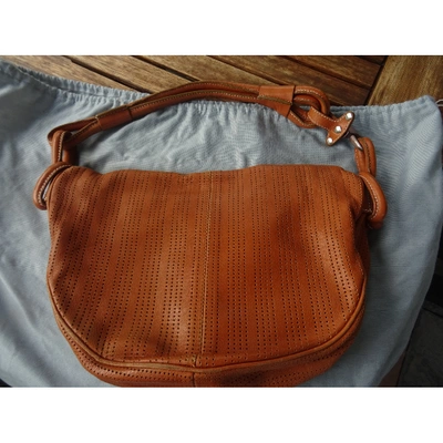 Pre-owned Fay Leather Handbag In Camel