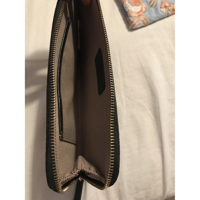 Pre-owned Pinko Black Leather Clutch Bag