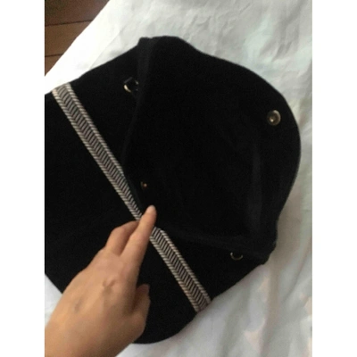 Pre-owned Claudie Pierlot Leather Clutch Bag In Black